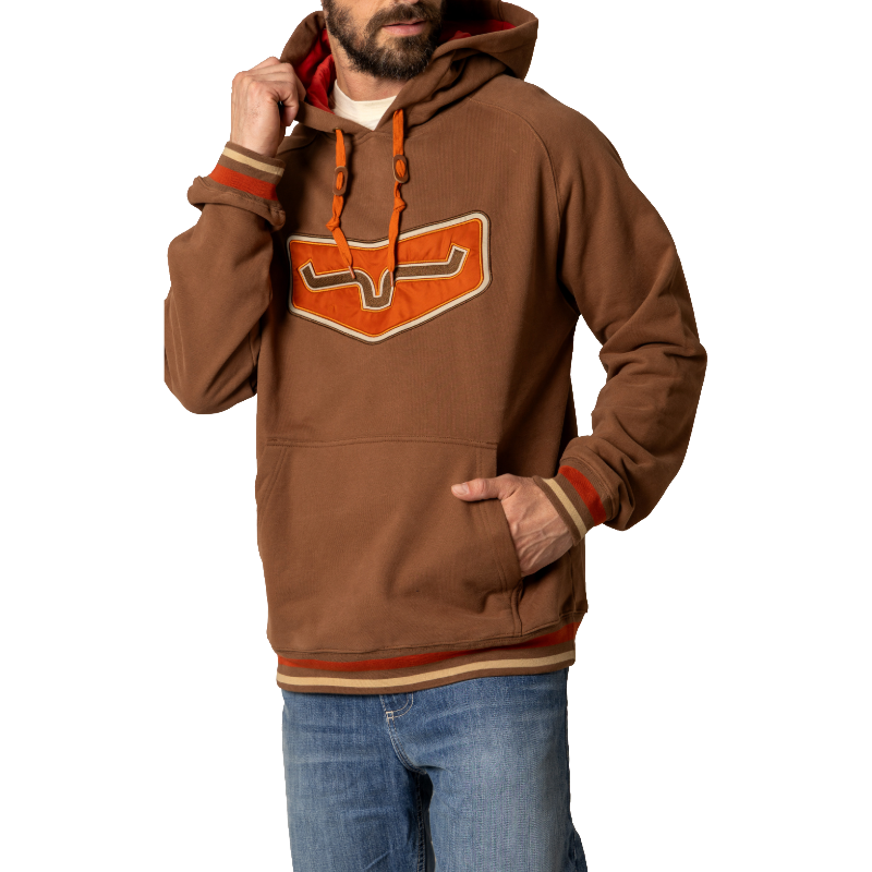 Kimes Ranch Men's Cannons Brown Graphic Pullover Hoodie MHO0000045-BN001
