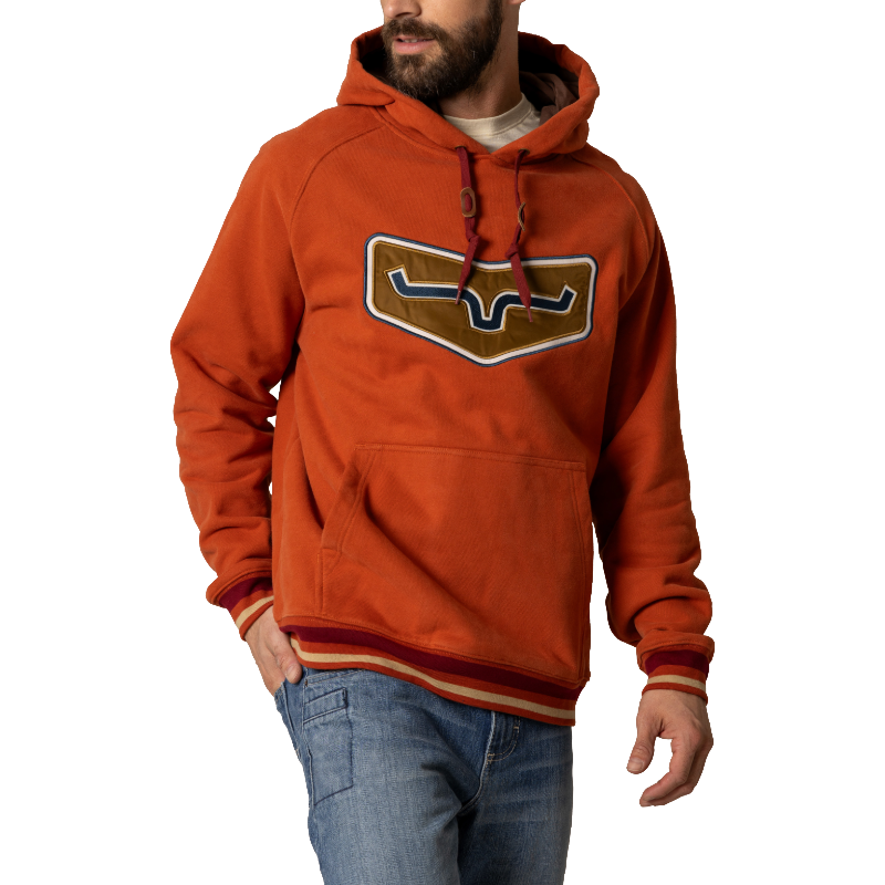 Kimes Ranch Men's Cannons Brick Red Graphic Pullover Hoodie MHO0000045-RD012