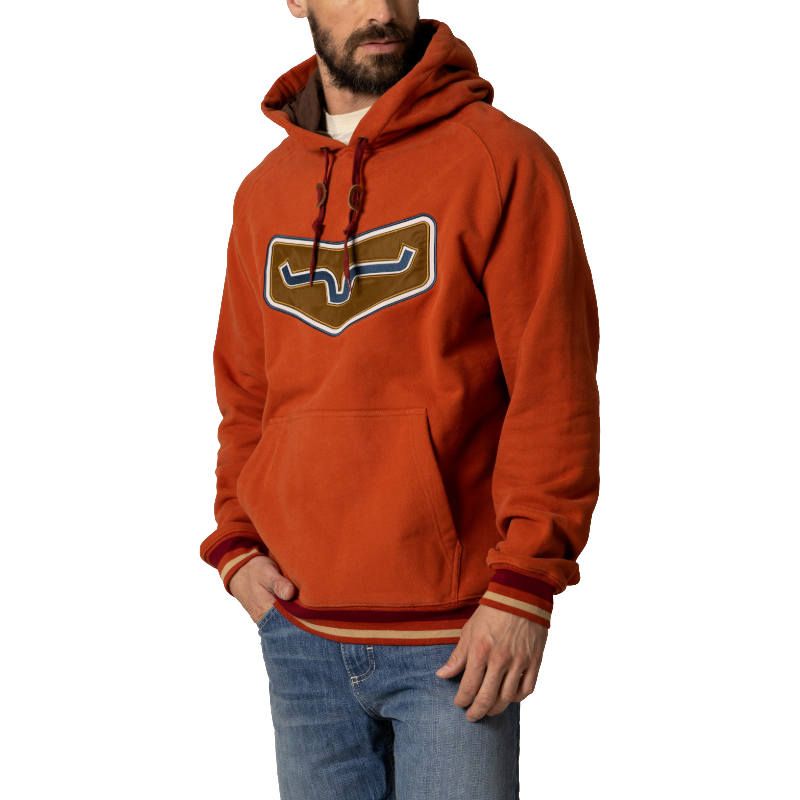 Kimes Ranch Men's Cannons Brick Red Graphic Pullover Hoodie MHO0000045-RD012
