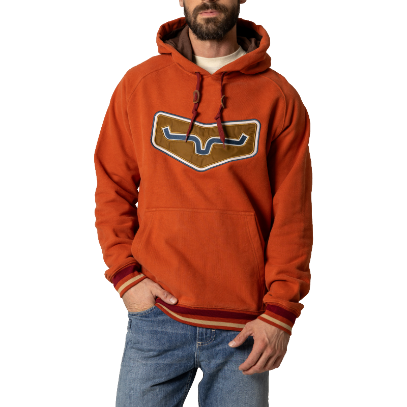 Kimes Ranch Men's Cannons Brick Red Graphic Pullover Hoodie MHO0000045-RD012
