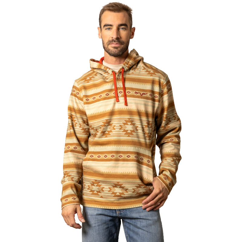 Kimes Ranch Men's Hermosa Aztec Natural Pullover Hoodie MHO0000046-BE006
