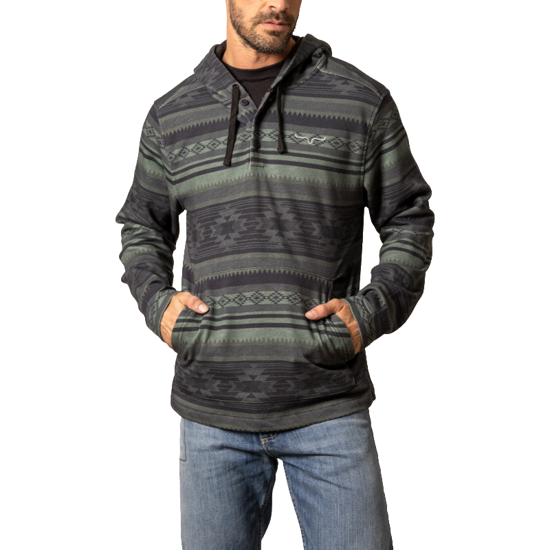 Kimes Ranch Men's Hermosa Aztec Black Pullover Hoodie MHO0000046-BK001