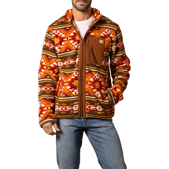 Kimes Ranch Men's Mercury Aztec Graphic Brown Western Jacket MHO0000048-BN001