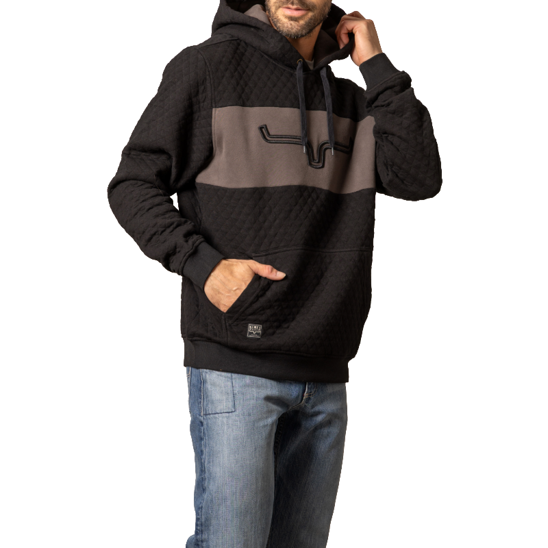 Kimes Ranch Men's AFR Quilted Graphic Black Hoodie MHO0000051-BK001