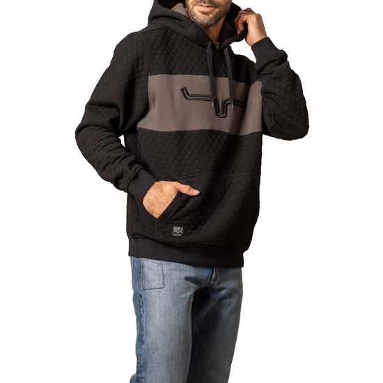 Kimes Ranch Men's AFR Quilted Graphic Black Hoodie MHO0000051-BK001