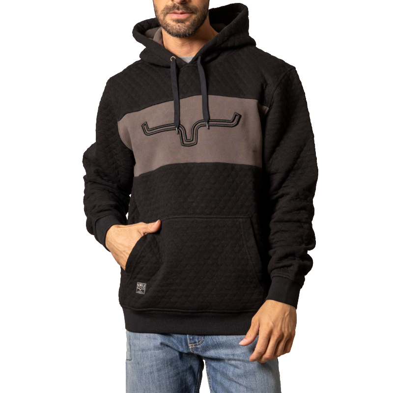 Kimes Ranch Men's AFR Quilted Graphic Black Hoodie MHO0000051-BK001