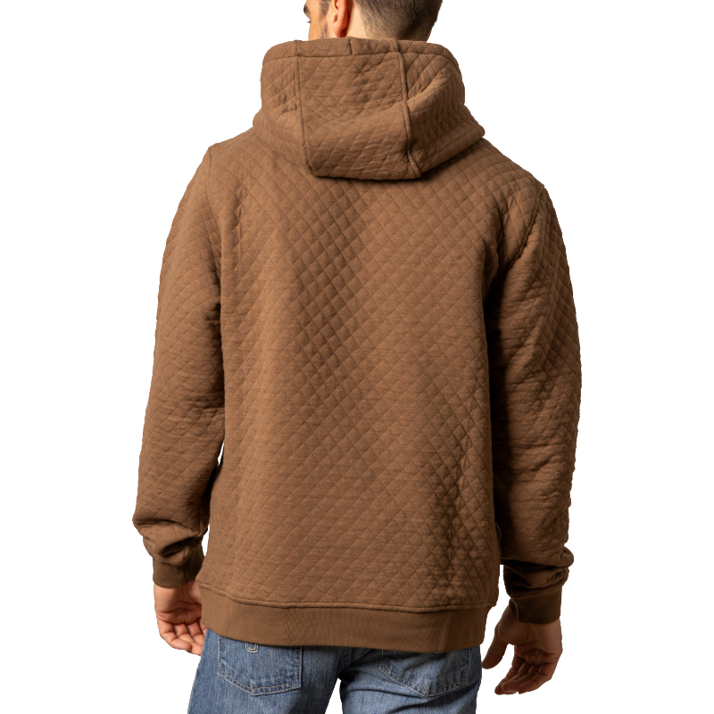 Kimes Ranch Men's AFR Quilted Graphic Brown Hoodie MHO0000051-BN001