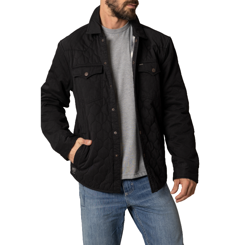 Kimes Ranch Men's Dickson Black Quilted Snap Jacket MJA0000035-BK001