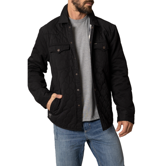 Kimes Ranch Men's Dickson Black Quilted Snap Jacket MJA0000035-BK001