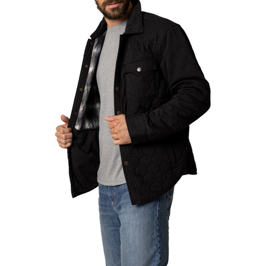 Kimes Ranch Men's Dickson Black Quilted Snap Jacket MJA0000035-BK001
