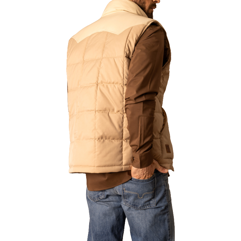 Kimes Ranch Men's Muir Trail Khaki Insulated Vest MVE0000003-BE003