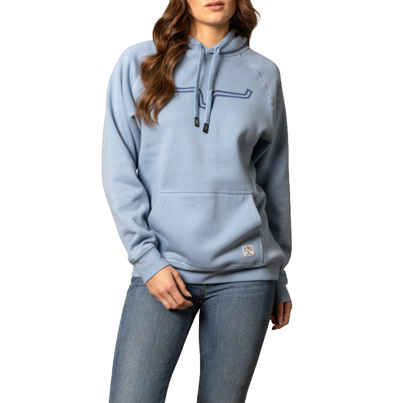 Kimes Ranch Ladies Outlier Graphic Carbon Blue Hoodie WHO0000005-BL057