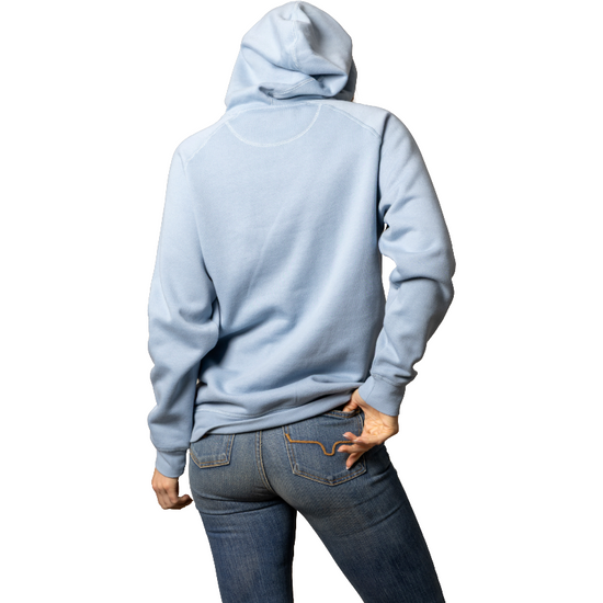 Kimes Ranch Ladies Outlier Graphic Carbon Blue Hoodie WHO0000005-BL057