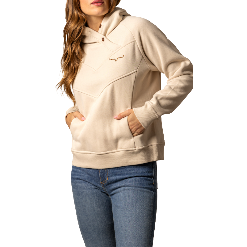 Kimes Ranch Ladies Ella Hooded Cream Pullover WHO0000043-BE006