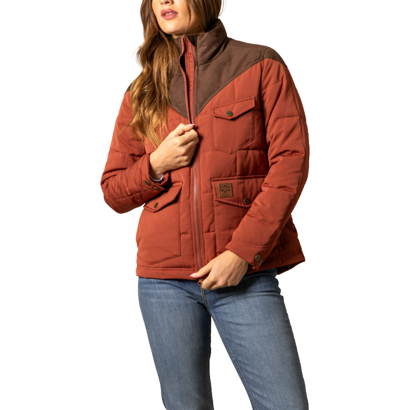 Kimes Ranch Ladies Lenora Burnt Red Puffer Jacket WJA0000057-RD019