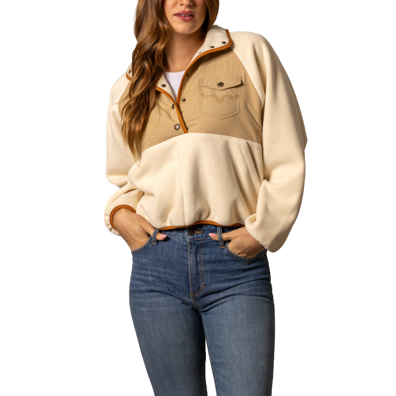 Kimes Ranch Laides Josie Natural Cream Snap Pullover WSW0000020-BE006