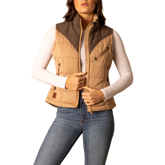 Kimes Ranch Ladies Lenora Coffee Brown Puffer Vest WVE0000005-BN008