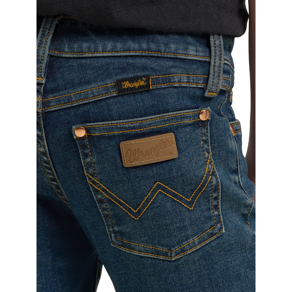 Wrangler X Lainey Wilson Girl's Boho Wash Boot Hugger Jean 112371990