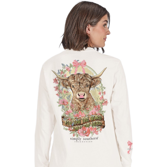 Simply Southern Ladies Linen Long Sleeve T-Shirt LS-HERD-LINEN