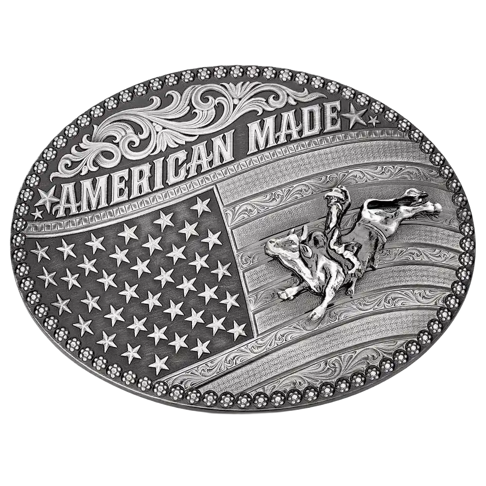 Montana Silversmith Men's American Made Bull Rider Western Buckle 49910MA-160