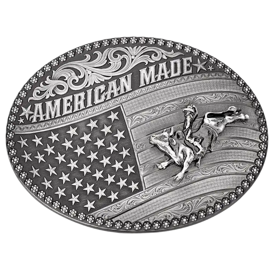 Montana Silversmith Men's American Made Bull Rider Western Buckle 49910MA-160