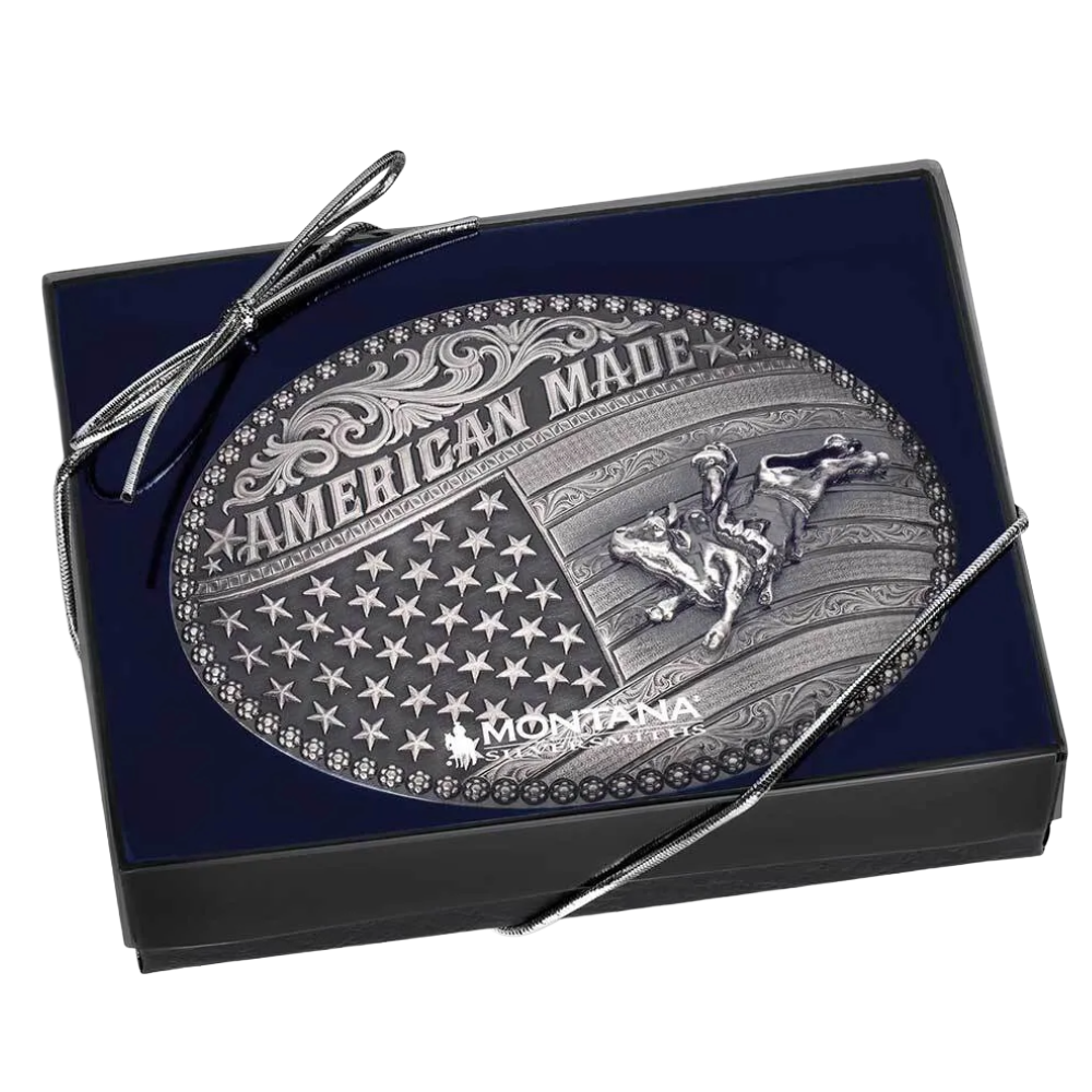 Montana Silversmith Men's American Made Bull Rider Western Buckle 49910MA-160