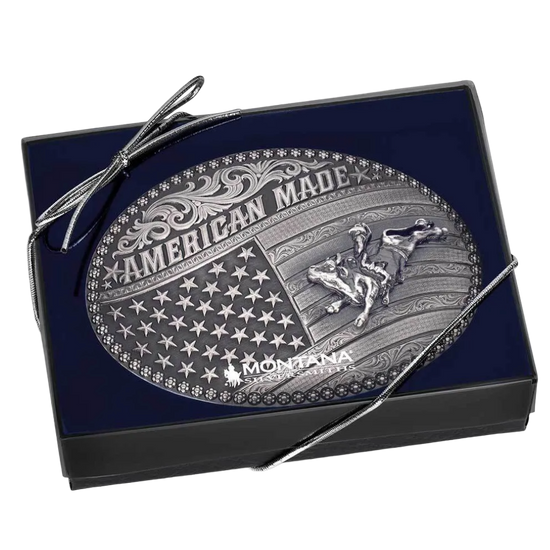 Montana Silversmith Men's American Made Bull Rider Western Buckle 49910MA-160