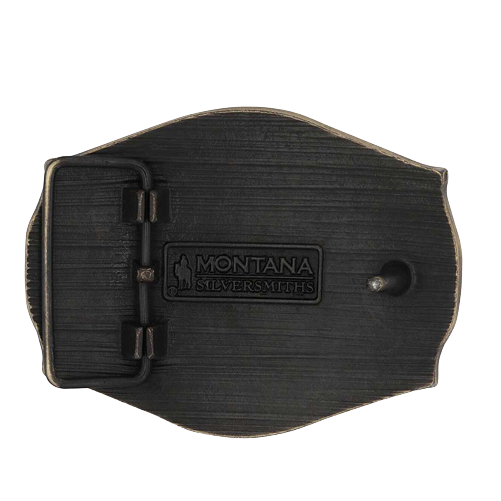 Montana Silversmiths Men's American Cowboy Western Bronze Buckle A1002C
