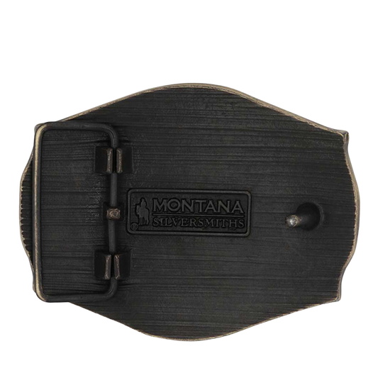 Montana Silversmiths Men's American Cowboy Western Bronze Buckle A1002C