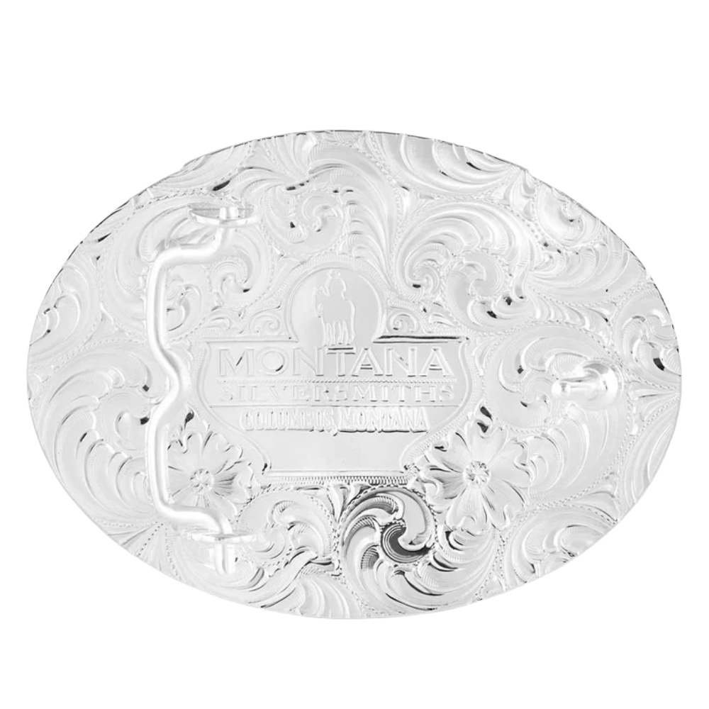 Montana Silversmiths Men's Don't Tread On Me Silver & Black Buckle 49210