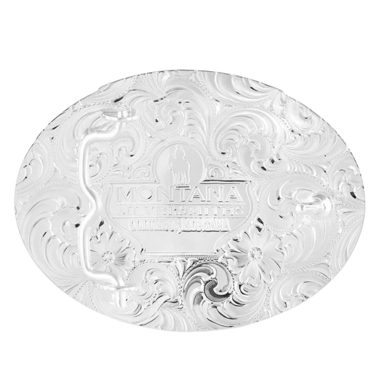 Montana Silversmiths Men's Don't Tread On Me Silver & Black Buckle 49210