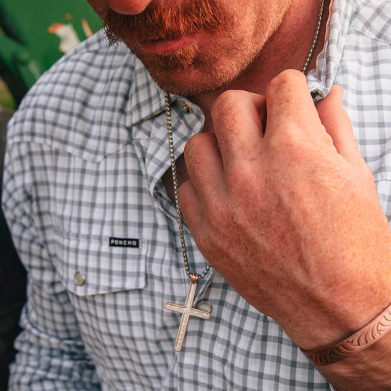 Montana Silversmiths Ladies Forever Faithful Cross Necklace NC6007