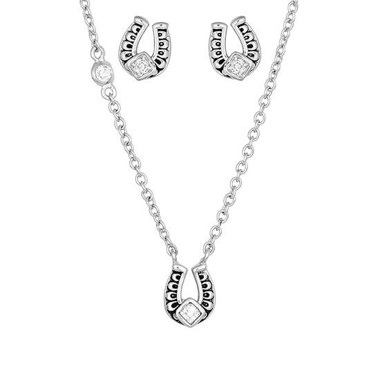 Montana Silversmiths Ladies Keep A Little Luck Jewelry Set JS4158
