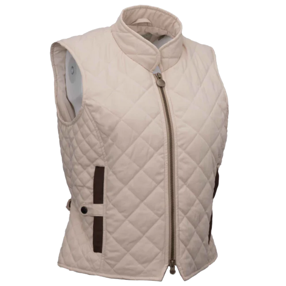 Outback Trading Co. Ladies Quilted Cream Riding Vest 40321-CRM