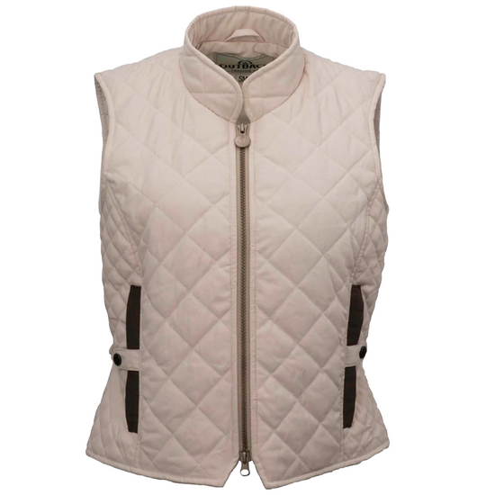Outback Trading Co. Ladies Quilted Cream Riding Vest 40321-CRM