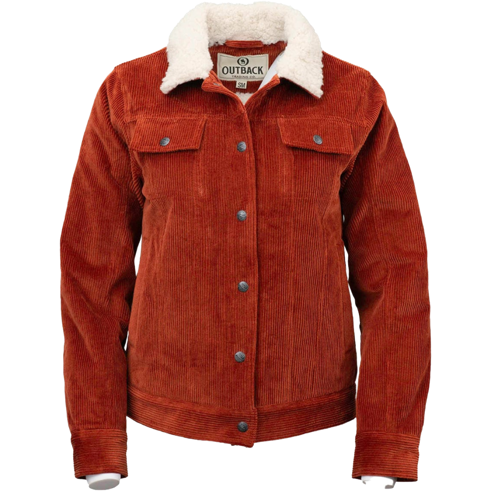 Outback Trading Co. Ladies Georgia Rust Orange Corduroy Jacket 42195-RST