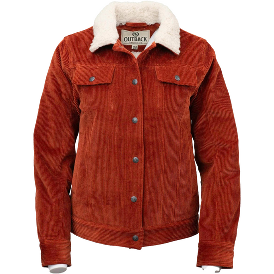 Outback Trading Co. Ladies Georgia Rust Orange Corduroy Jacket 42195-RST