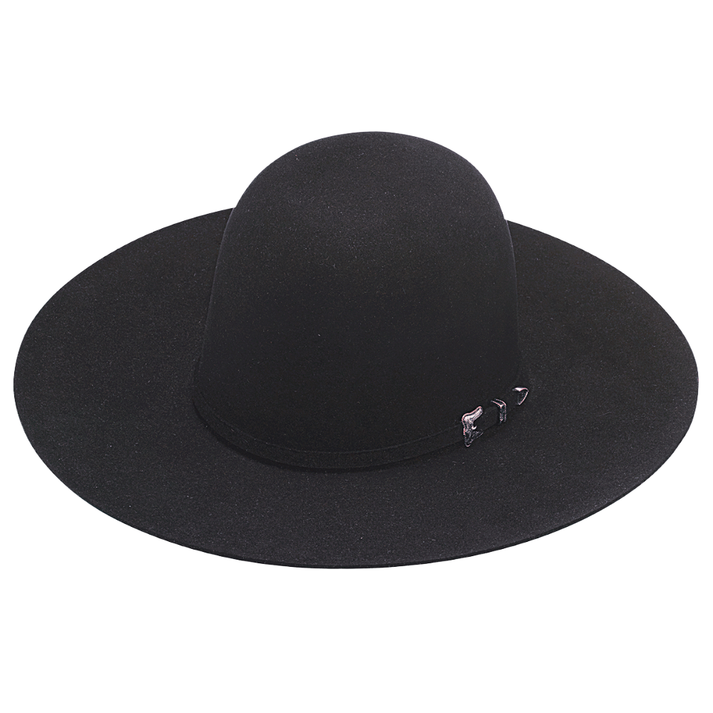 Twister 10X Black Beaver Fur Open Crown Western Hat T7646201