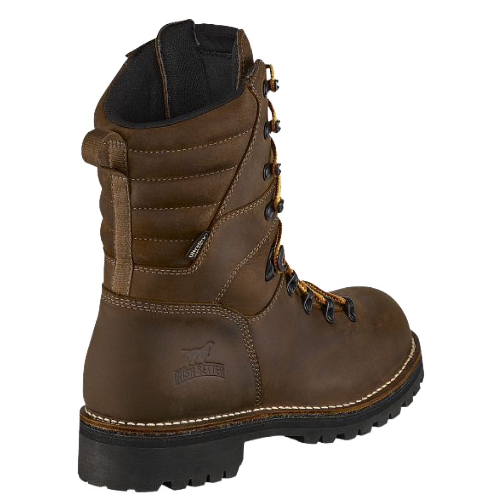 Irish Setter Men's 9" Shorewood Brown Waterproof Steel Toe Boots 83870