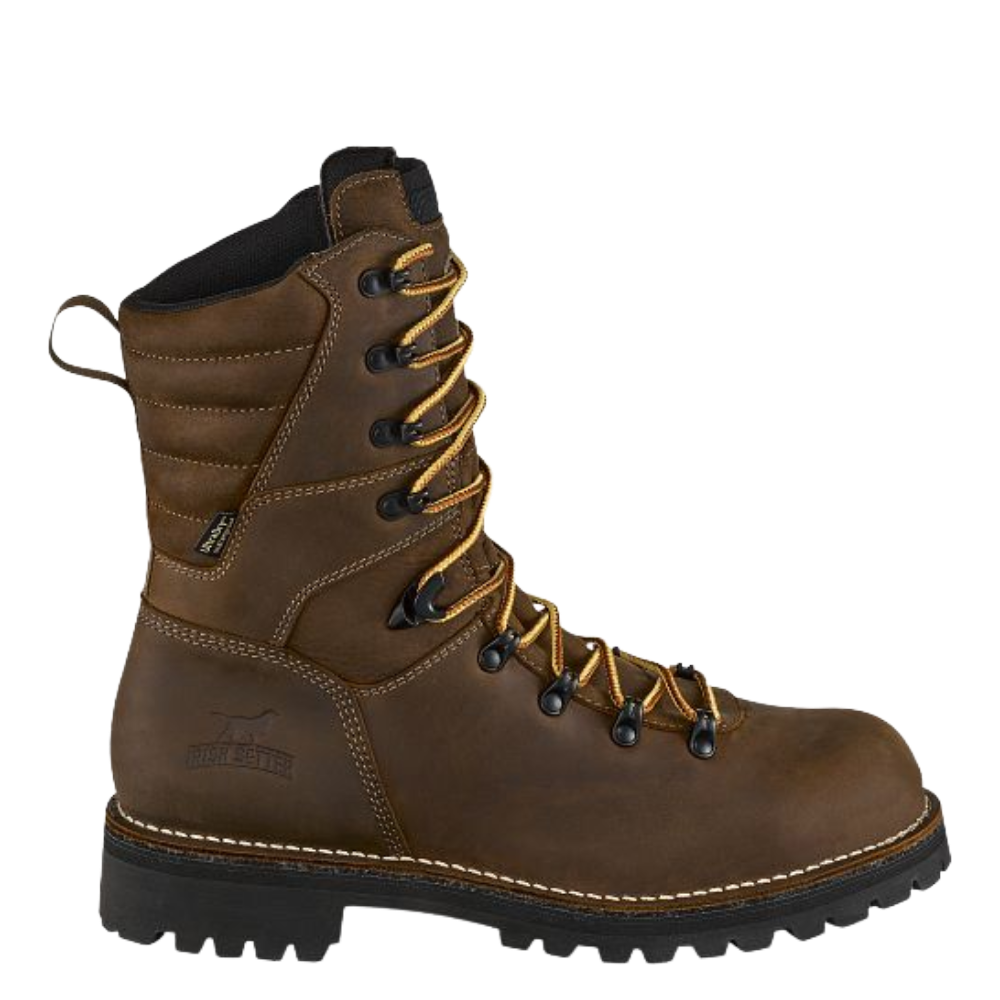 Irish Setter Men's 9" Shorewood Brown Waterproof Steel Toe Boots 83870