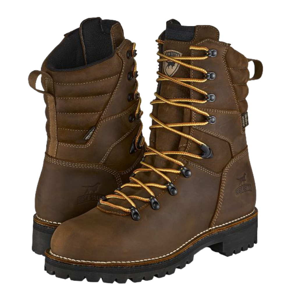 Irish Setter Men's 9" Shorewood Brown Waterproof Steel Toe Boots 83870