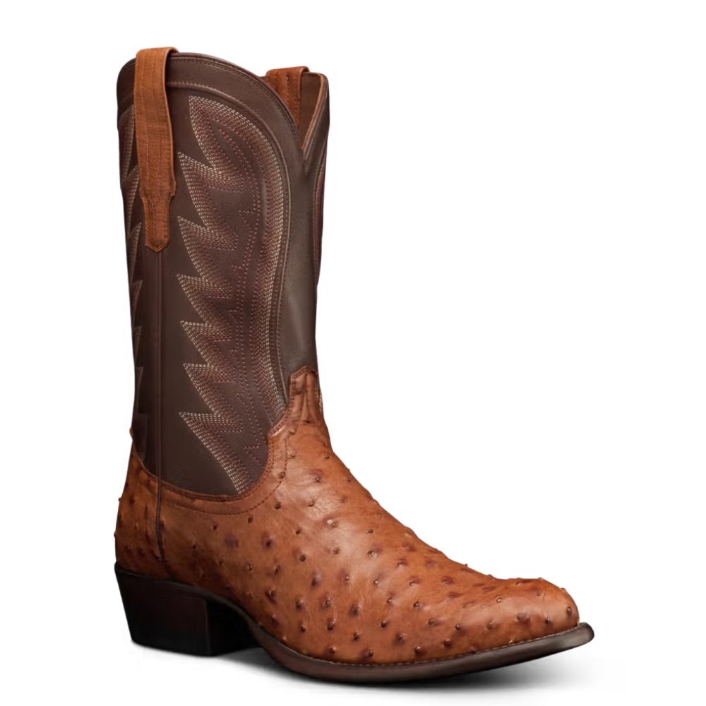 Tecovas Men's The Wyatt Pecan Ostrich Western Boots 10077PEC