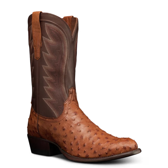 Tecovas Men's The Wyatt Pecan Ostrich Western Boots 10077PEC