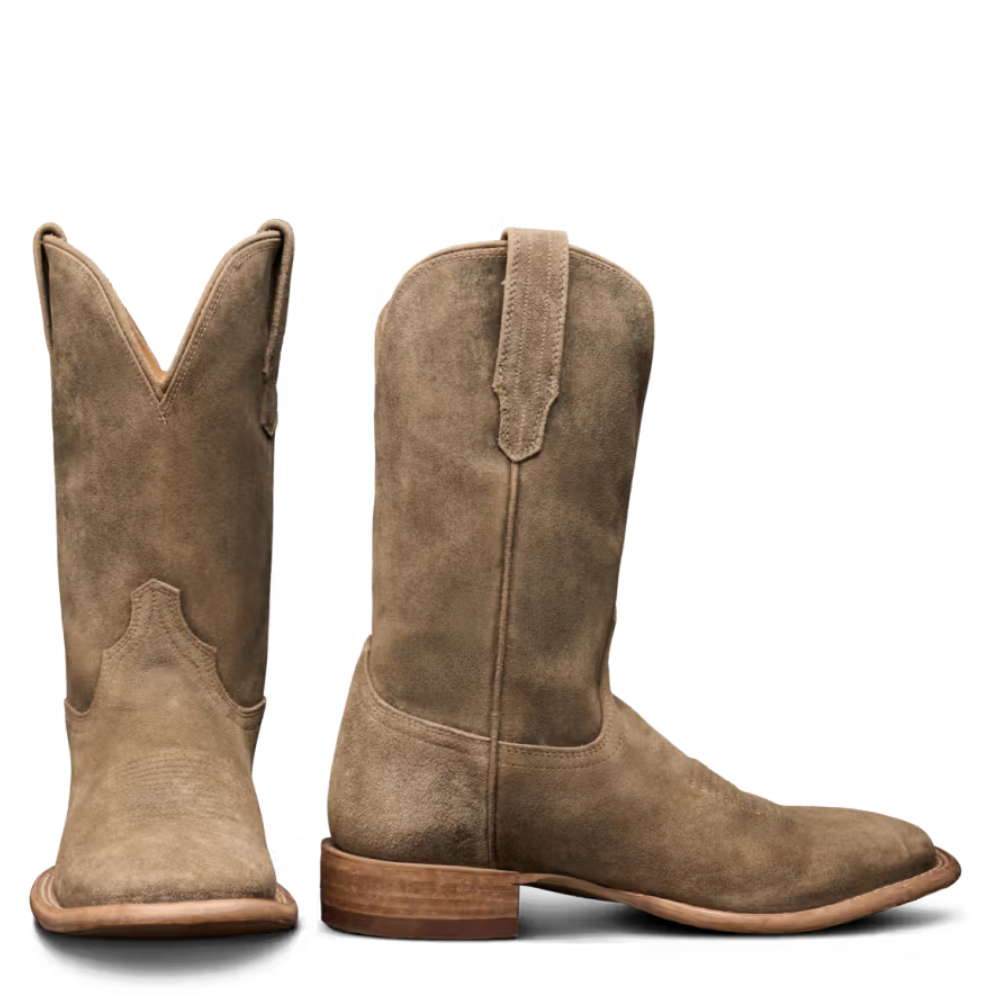 Tecovas Men's The Doc Gravel Suede Square Toe Western Boot 10031GRV