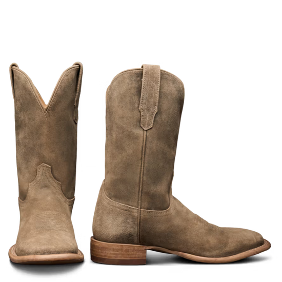 Tecovas Men's The Doc Gravel Suede Square Toe Western Boot 10031GRV