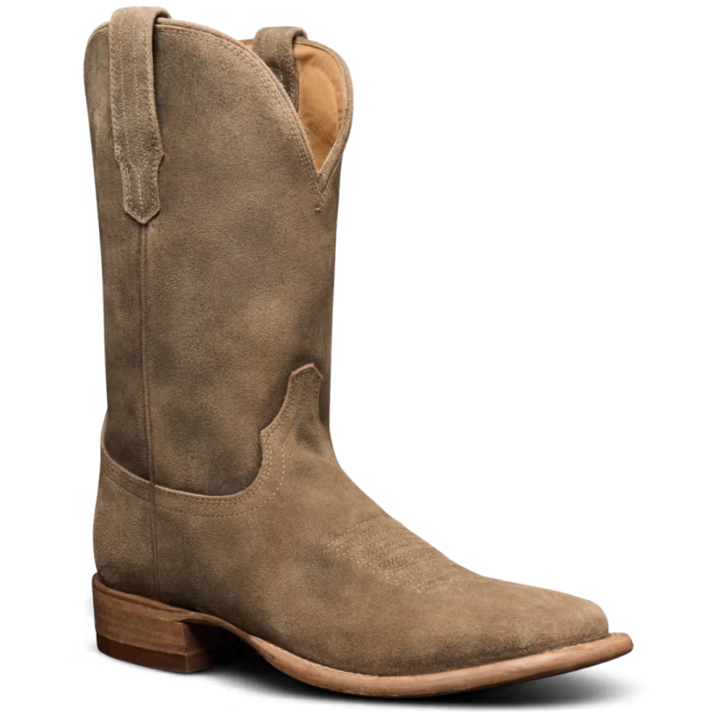 Tecovas Men's The Doc Gravel Suede Square Toe Western Boot 10031GRV