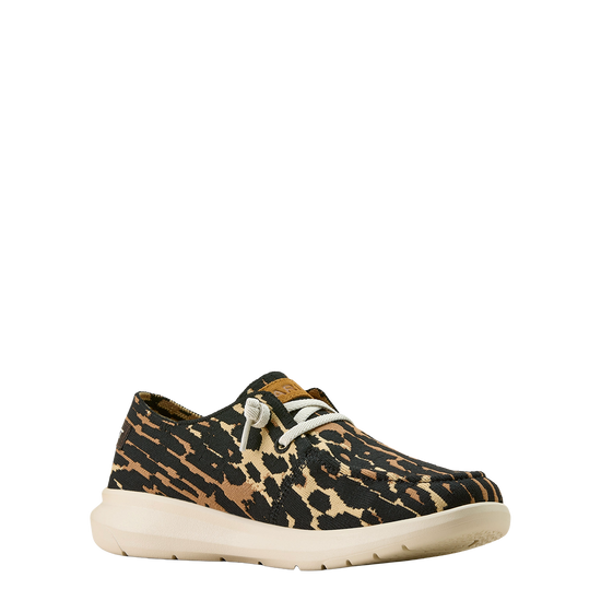 Ariat Ladies Leopard Graphic Knitted Hilo Slip On Shoe 10063817