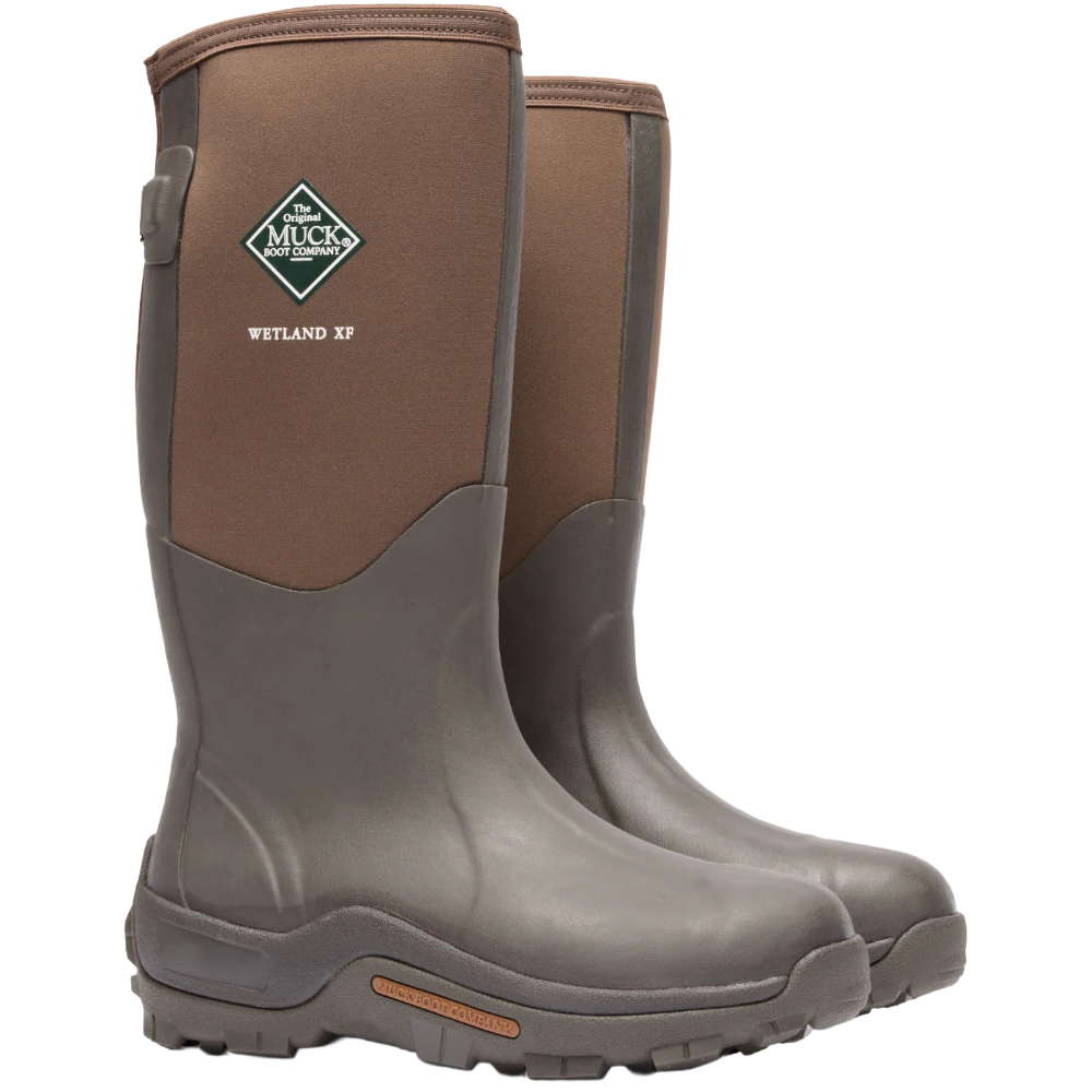 Muck Men's Wetland Wide Calf Brown Boots MWET900