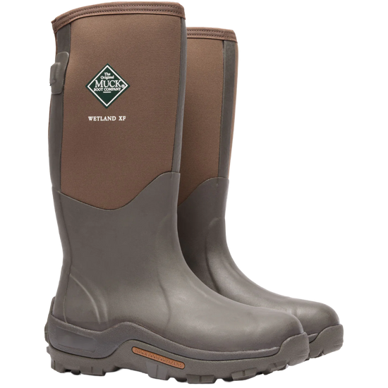 Muck Men's Wetland Wide Calf Brown Boots MWET900