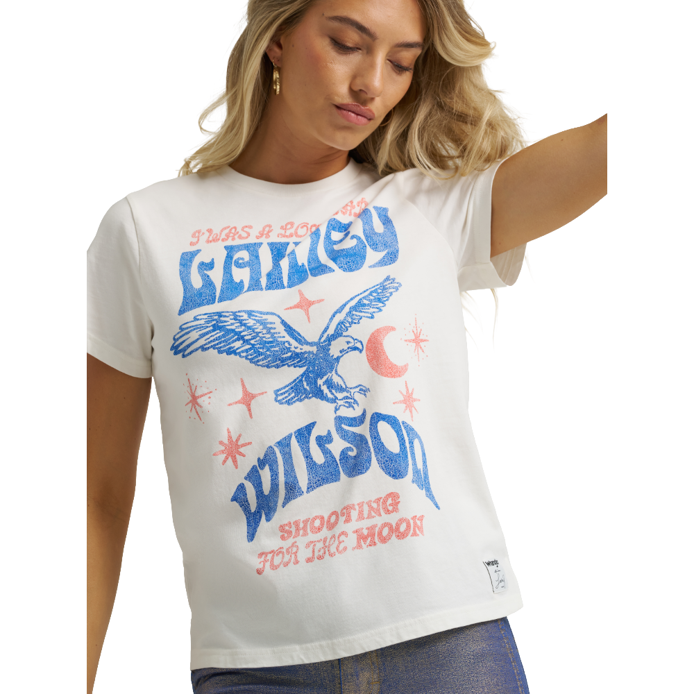 Wrangler X Lainey Wilson Ladies Lonestar White T-Shirt 112373700